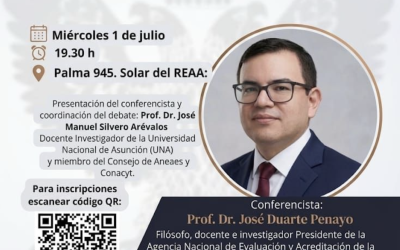 EMPIEZA  EL CICLO ANUAL DE CONFERENCIAS CON JOSÉ DUARTE PENAYO SOBRE “EL PROCESO SOCIAL E INSTITUCIONAL DEL PARAGUAY”